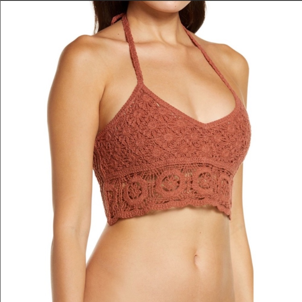 NWT! FREE PEOPLE Sydney Crochet Bra Bralette Camisole Top Size XS - Picture 3 of 8